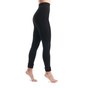 Lemon Fur Cuff Leggings NWT